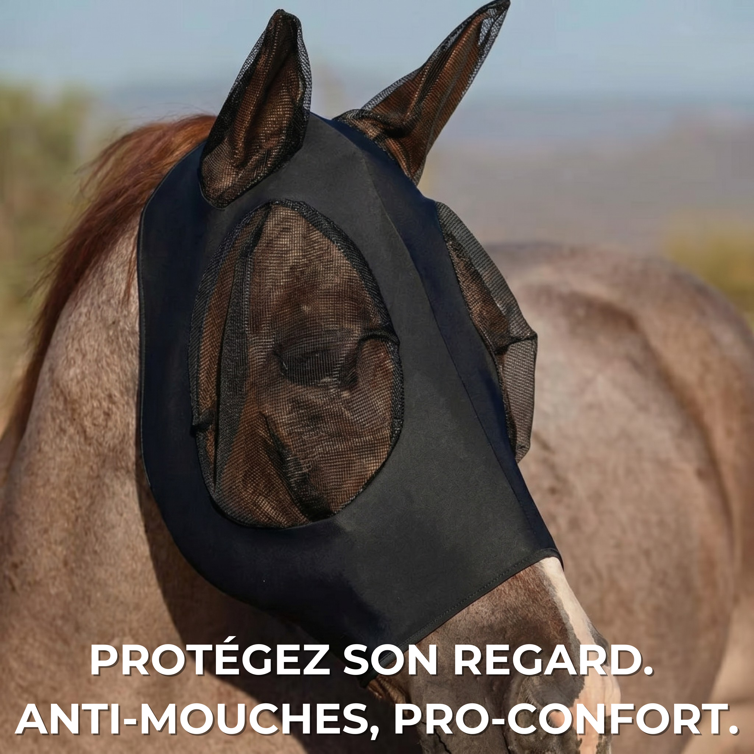 Bouclier Anti-Mouches Cheval Sculpya™
