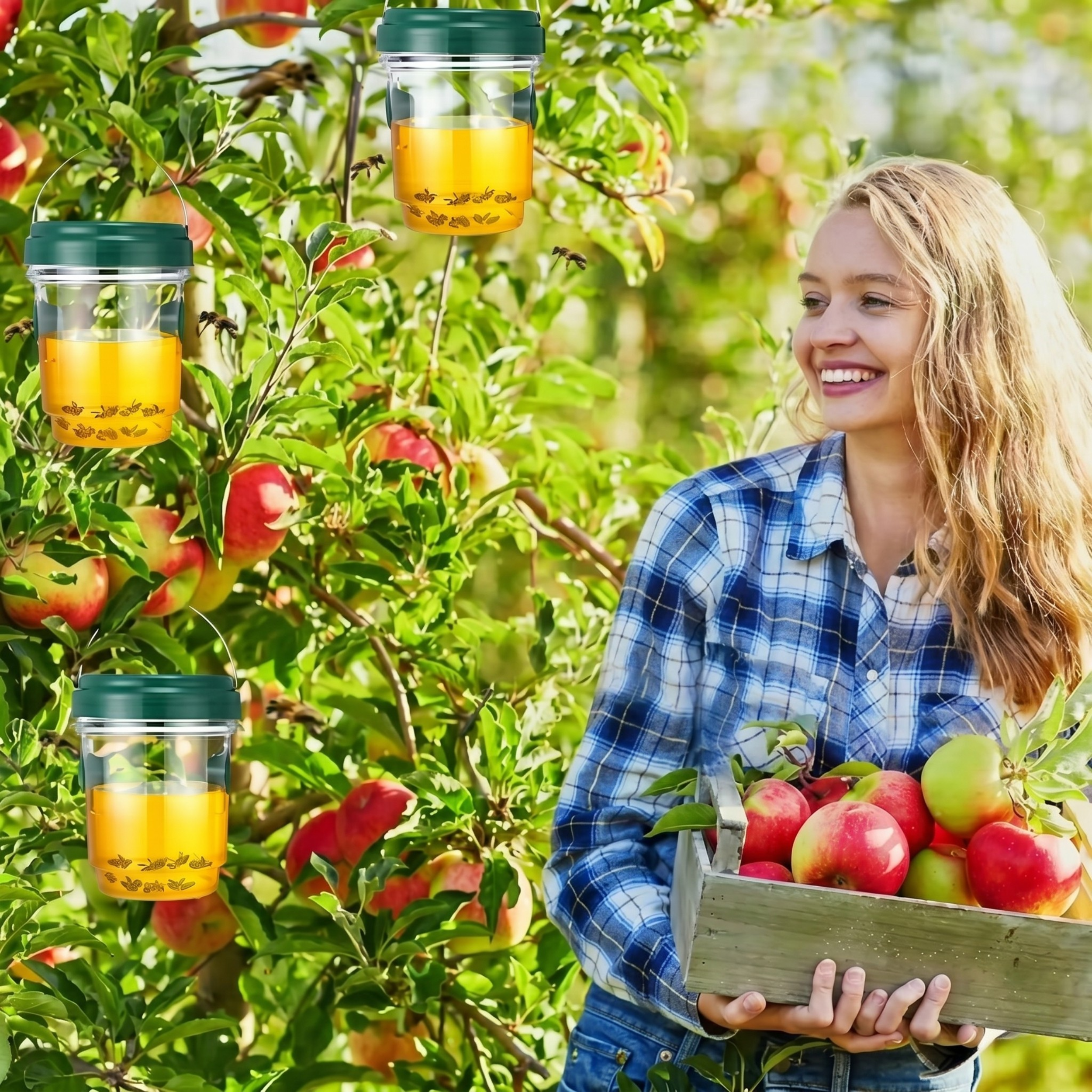 Bouclier Guêpes Sculpya™ — Piège Anti-Guêpes & Frelons Réutilisable