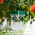 Bouclier Guêpes Sculpya™ — Piège Anti-Guêpes & Frelons Réutilisable