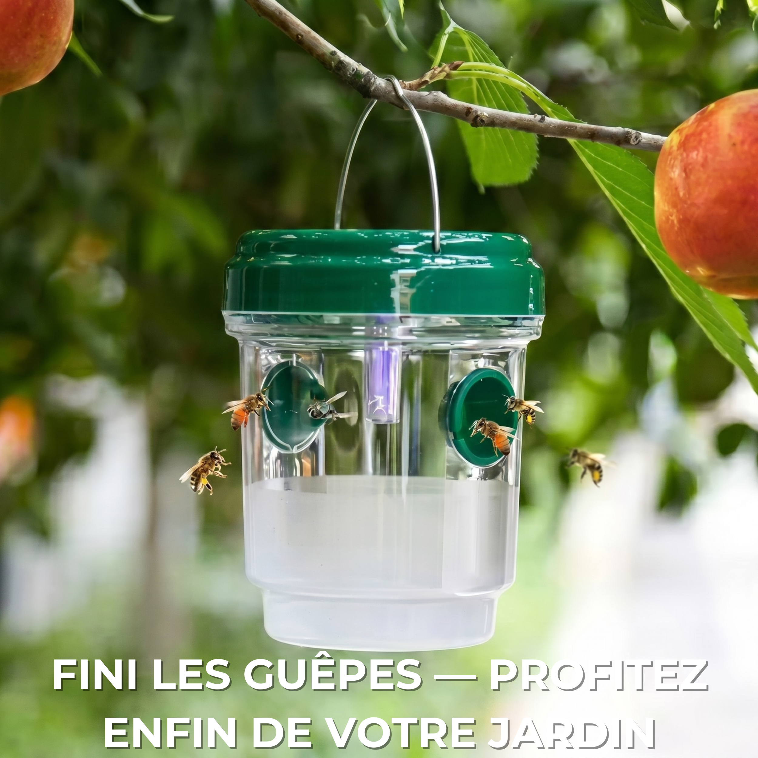 Bouclier Guêpes Sculpya™ — Piège Anti-Guêpes & Frelons Réutilisable